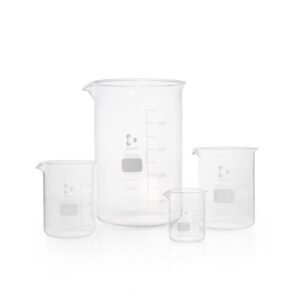 Glass Beaker Low Form with graduation and spout