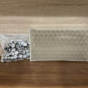 Headspace Crimp Top 20mL Clear Vial Flat Bottom with Cap (100pcs)